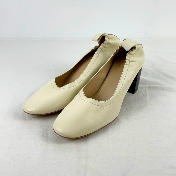 Everlane “The Day Heel” in White & Black